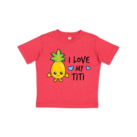 

Inktastic I Love My Titi with Pineapple Gift Toddler Boy Girl T-Shirt