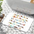 thumbnail image 6 of 1pc Animal Alphabet Bathroom Rug Bathroom Decor and Accessories- Durable,Anti Slip,And Quick Drying,Suitable For Indoor/outdoor Use - Perfect For Bathrooms,Bedrooms,Kitchens, 6 of 9