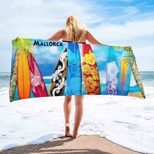 Wzzjkit Microfiber Beach Towel Super Colorful Bath Towel Sandproof