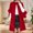 Red, variant on Lovzfmll Women's Wool Trench Coat, Fashion Notch Lapel with Flap Pockets Red, 4XL