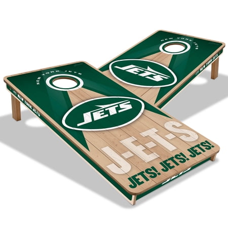 YouTheFan NFL New York Jets 2X4 Slogan Series Cornhole NO BAGS