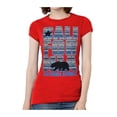 thumbnail image 1 of Womens California Republic Blue Tribal Pattern Black T-Shirt - Red - 2X-Large, 1 of 1