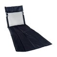 thumbnail image 4 of Silla de camping plegable portátil con respaldo extendido, resistente al desgaste, de malla resistente para exteriores, asiento reclinable para playa Negro, 4 of 8