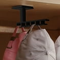 thumbnail image 4 of Mauxuk Baseball Cap Organizer & Hat Rack – Space-Saving Storage for 7+ Hats – Sturdy Multi-Hook Design – Perfect for Home, Closet, or Travel – 7.87x3.15x2.8in, 4 of 6
