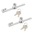 thumbnail image 1 of Unique Bargains Bedroom Stainless Steel Cabinet Display Case Glass Showcase Lock w Keys 2 Pcs, 1 of 6