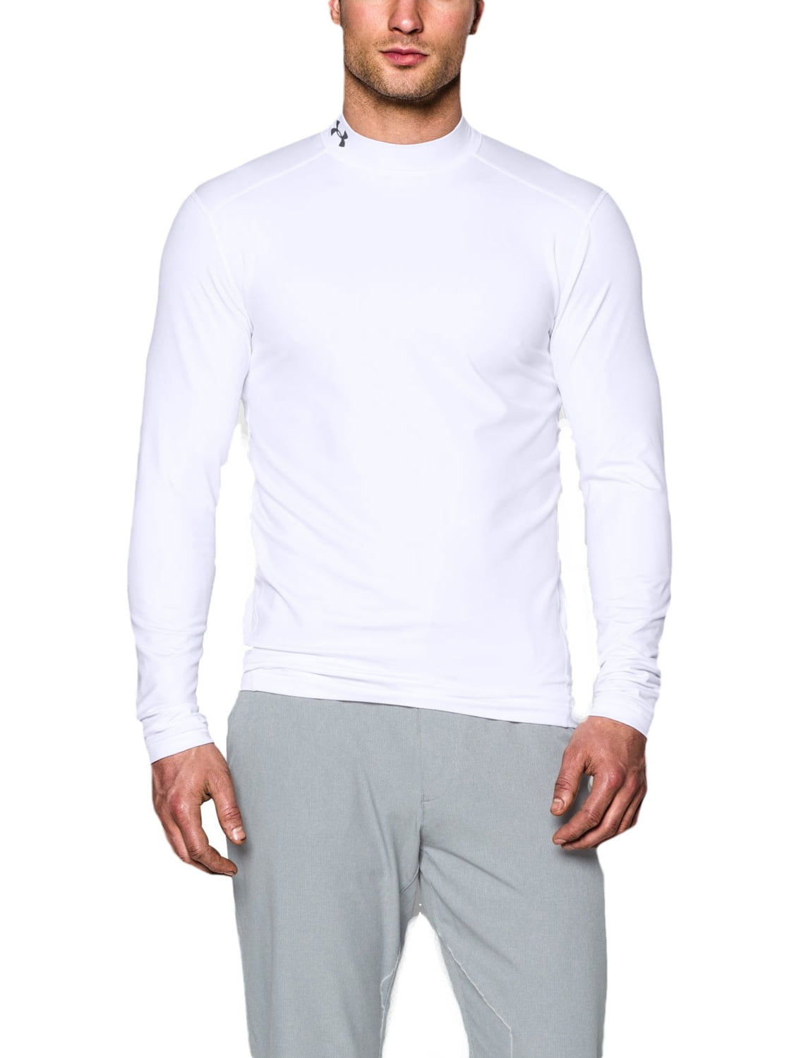 under armour men's coldgear long sleeve golf mock