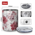 thumbnail image 4 of 12oz Coffee Tumblers Pioneer Flower Stainless Steel Vacuum Insulated Travel Tumbler Coffee Cups Mug with Lid and Straw with Cleaning Brush for Cold & Hot Drinks, 4 of 5