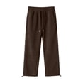 thumbnail image 4 of Samdudou Girls Wide Leg Capri Sweatpants Elastic Waist Cropped Lounge Trousers Casual Baggy Athletic Bottoms with Pockets for Summer Vacation Size 1-9 Years, 4 of 7