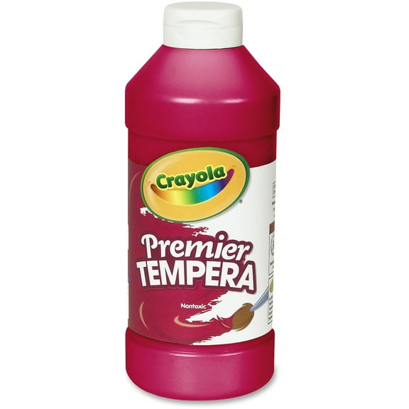 Crayola Premier Tempera Paint, Painting Supplies, 16 oz. Bottle, Red