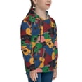 thumbnail image 3 of Fotbe Colored Guitars Pattern Youth Pullover Hooded Sweatshirt, Boys Hoodie, Kangaroo Pocket Hoodie for Kids Girls -Large, 3 of 6