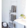 thumbnail image 4 of Yamazaki Home Leaning Storage Ladder, White, Steel, Supports 13.2 pounds, 4 of 6