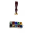 thumbnail image 1 of Juego de Sellos con Mango de Madera, Cuentas para Manualidades de Boda DIY, 1 of 9