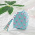 thumbnail image 4 of Women Mini Backpack Flamingo Coin Bag Wallet Pouch Purse Key Chain Keyring, 4 of 5