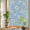 Blue, variant on Black Daisy Flower Window Privacy Film, Farmhouse Floral Summer Country Stained Glass Rainbow Film Decorative Window Clings, Static Cling Sun Blocking Stickers 19.6" x 39.3"
