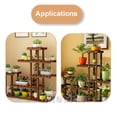 thumbnail image 5 of iMeshbean Outdoor Wooden Plant Flower Display Stand w/13 Wood Shelf Storage Rack Garden, 5 of 10
