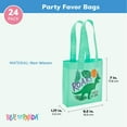 thumbnail image 5 of BLUE PANDA 24-Pack Small Dinosaur Tote Party Favor Bags - 6.5 x 7 x 1.8 in Green Non-Woven with Handles - Reusable Dino Goodie & Gift Bags for Kids Birthday - Dinosaur Birthday Decorations, 5 of 9