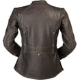 thumbnail image 2 of Z1R Chimay Womens Leather Motorcycle Jacket Brown 2W, 2 of 2