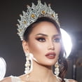 thumbnail image 4 of Exquisite Tiaras Women Crystal Crowns Heavy Duty Princess Headpiece for Bridal Parties and Birthday Celebrations, 4 of 9