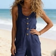 thumbnail image 4 of purcolt Summer Sleeveless Jumpsuits for Women Casual Loose Wide Leg Romper with Pockets, 4 of 9