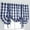 Blue, variant on Buffalo Check Plaid Gingham Custom Fit Farmhouse Window Curtain Tie Up Shades - Assorted Colors