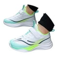 thumbnail image 4 of REDARER Boys Lightweight Running Shoes, Breathable Mesh with Non- Soft Sole - Comfortable for Daily & Sports,Color:Green,Size:12, 4 of 9