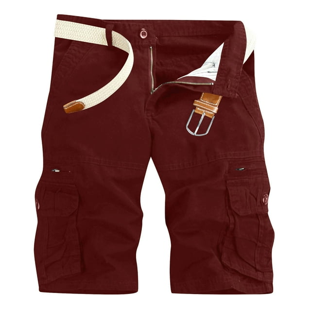 Yuyuzo Shorts Cargo pour Hommes avec Multi-Poches Coupe Classique Décontractée Été Randonnée Tactique Entraînement