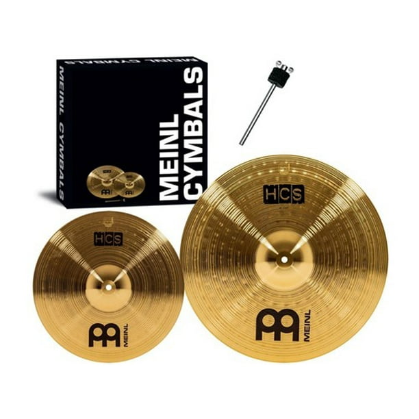 Meinl Cymbals HCS Series 2Piece Crash Cymbal Pack with Free Stacker