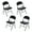 Black- 4 PCS, variant on Ktaxon Folding Chairs Foldable Event Chairs with Super Soft Cushion, Ultra Thick Padded Chairs for Home, Office and Party Set of 4, White