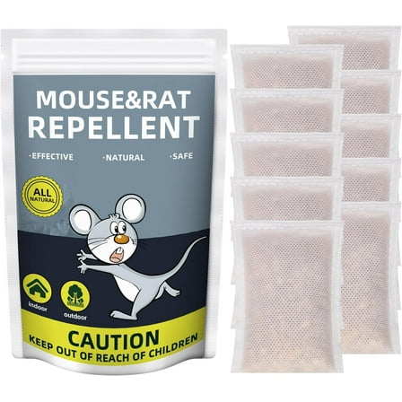 Onemayship Natural Peppermint Oil Sachet Design 10 Pack Indoor Mice Rat Insect Repellent Home Protection