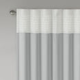 thumbnail image 3 of Madison Park Adult Stripe Pattern Pintuck Lined Polyester Curtain Panel, 50" x 84", Grey, 3 of 5