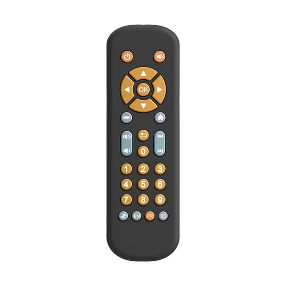 Bwiyojiz Educational Toys TV Simulation Remote Control Learning Education Puzzle Toy, Home Gifts, Black