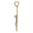 thumbnail image 2 of 14k Two Tone Gold Iona Crucifix Pendant, 2 of 2