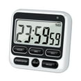 thumbnail image 2 of Kitchen Timer with Alarm Clock Large Screen Digital Display Adjustable Sound and Power Switch for Cooking Baking and Study Time Management Black, 2 of 6