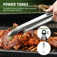 thumbnail image 3 of 3 Pieces BBQ Grill Tool Kit with Stainless Steel Spatula Fork & Tong - BRANDMAN GRILLS SINCE 1987, 3 of 8