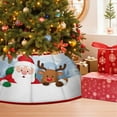 thumbnail image 5 of Christmas Tree Collar Red Velvet Folable Snowflake Christmas Tree Ring Tree Skirt for Artificial Trees Base Stand Cover Christmas Tree Decoration Tree Basket for Party Home Decorations, 5 of 7