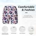 thumbnail image 5 of Lsque Mens Swim Trunks record rock music Skull Pattern - Bathing Suit Compression Liner - Beach Swim Shorts Swimwear - (S-3XL) - Stretch Quick Dry -X-Large, 5 of 9