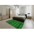 thumbnail image 5 of Ahgly Company Machine Washable Indoor Rectangle Transitional Dark Green Area Rugs, 7' x 9', 5 of 7