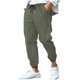 thumbnail image 2 of Pantalones largos para hombre, informales, a rayas, estampados, cintura elástica, cordón ajustable, bolsillo transpirable, pantalones tobilleros de poliéster para hombre., 2 of 3