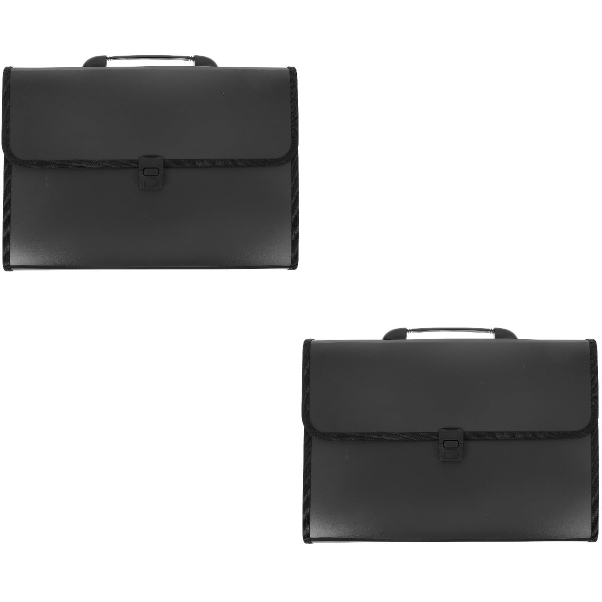 unbranded 2pcs Expanding File Folder File Storage Bag Accordion File Folder Handheld File Organizer File Container
