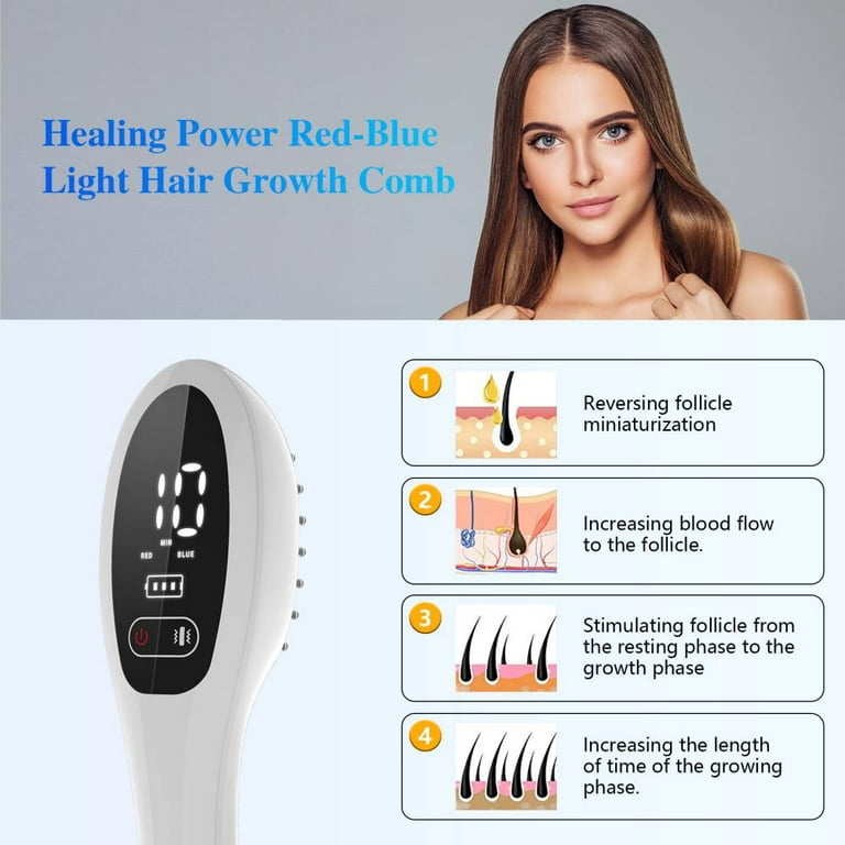 KTS Red Light Therapy 3 in 1 Hair Growth Comb Phototherapy Massage
