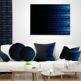 thumbnail image 4 of Designart Blue Symmetrical Fractal Flower - Abstract Throw Pillow - 12x20, 4 of 5