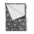thumbnail image 2 of Floral Soft Flannel Fleece Throw Blanket, Spring Petals Inspirational Branches Mother Nature Japanese Botany, Cozy Plush for Indoor and Outdoor Use, 50" x 70", Pale Peach Vermilion, by Ambesonne, 2 of 5