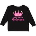 thumbnail image 3 of Inktastic Yes I Am the Princess Crown Girls Long Sleeve Toddler T-Shirt, 3 of 5
