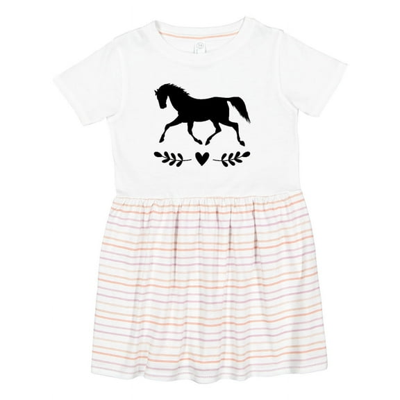 Inktastic Horse for Girls Girls Toddler Dress