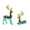 E, variant on Deer Couple Statue Elegant Painted Deer Couple Statue, Decorative Deer Figurines for Home, Living Room Decor, TV Cabinet Ornament, Bookshelf Display, Plastic Animal Sculpture Pair