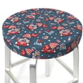 thumbnail image 3 of Lsque Gnome Love USA Round Bar chair cushion covers Velvet Fabric Premium Comfort Protects from Scratches and Stains for 14-17 Inch Chair- 12 inch, 3 of 7
