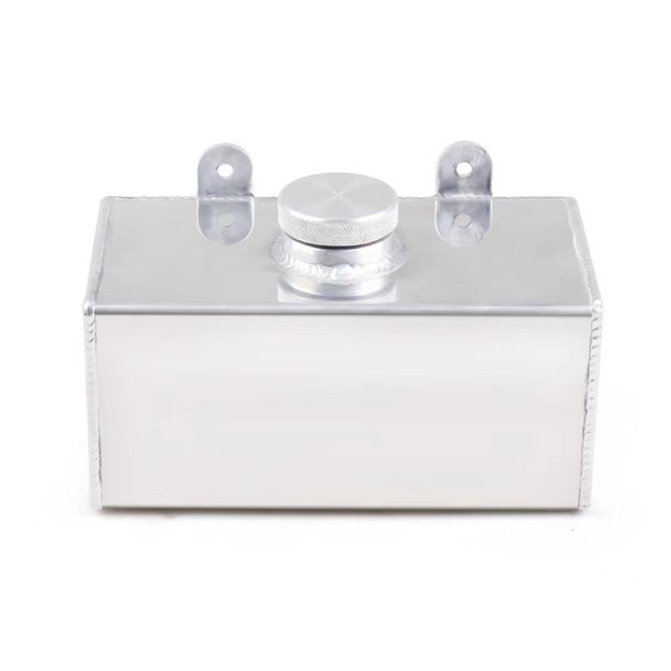 Tanque de agua auxiliar modificado con piezas de automóvil, hervidor auxiliar de aleación de aluminio, tanque de agua, disipación de calor, olla transpirable, olla antiespumante de 2L