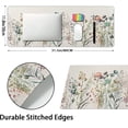 thumbnail image 2 of Cute Wild Flowers Mouse Pad XL Boho Aesthetic Floral Chic Plant Extended Table Mat 80X30cm Non-Slip Rubber Base Stitched Edge Large Mousepad for Desk Gaming Laptop Desk Top,31.5×11.8 Inch, 2 of 6