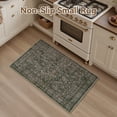 thumbnail image 3 of SIXHOME 2'x3' Vintage Distressed Area Rug Soft Washable Non-Slip Carpet American Classic Retro Rug with Geometric Rugs for Living Room Bedroom Neutral Home Decor Green, 3 of 6