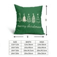 thumbnail image 2 of ABSOP Christmas Tree Pillow Cover Set of 2 18x18 Inch Xmas Winter Cotton Linen Decorative Throw Pillow Case Merry Christmas Outdoor Cushion Cover for Home Couch Sofa Holiday Decor Green, 2 of 7